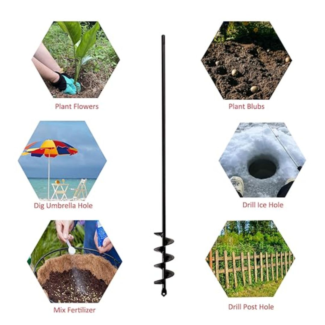 AugerEase - Spiral Drill Bit: Simplify Your Gardening